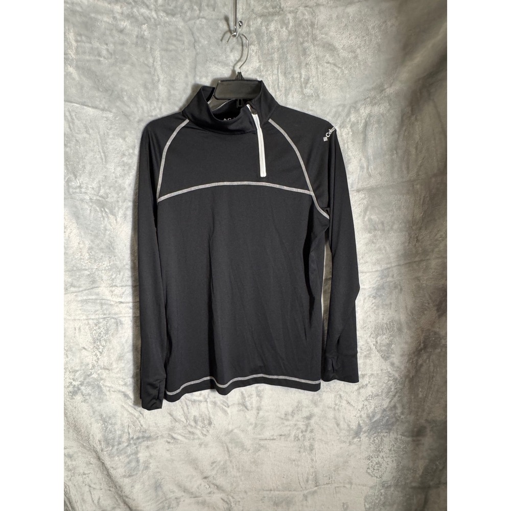 Columbia Golf‎ Womens Black Quarter Zip Pullover Long Sleeve Top Size Medium